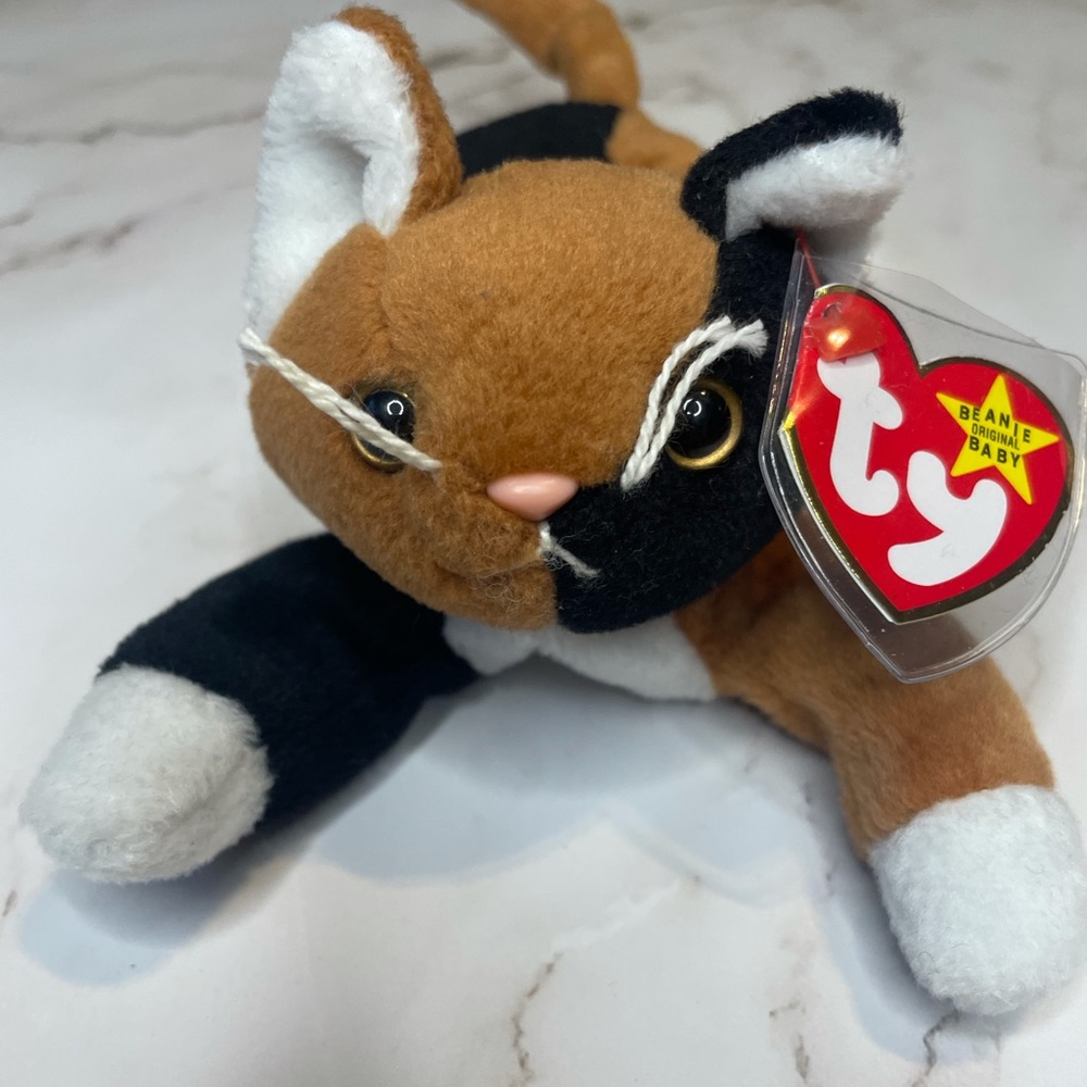 RARE vintage Chip Ty Beanie Baby with tag error